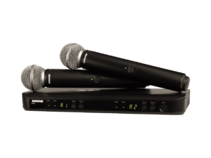 זוג מיקרופונים אלחוטיים SHURE BLX288E/SM58